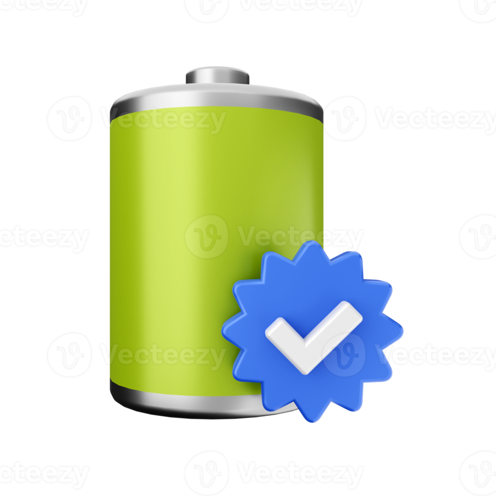 3d battery charge energy icon illustration png