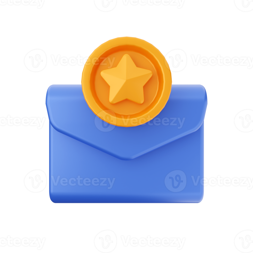 3d mail email message envelope png