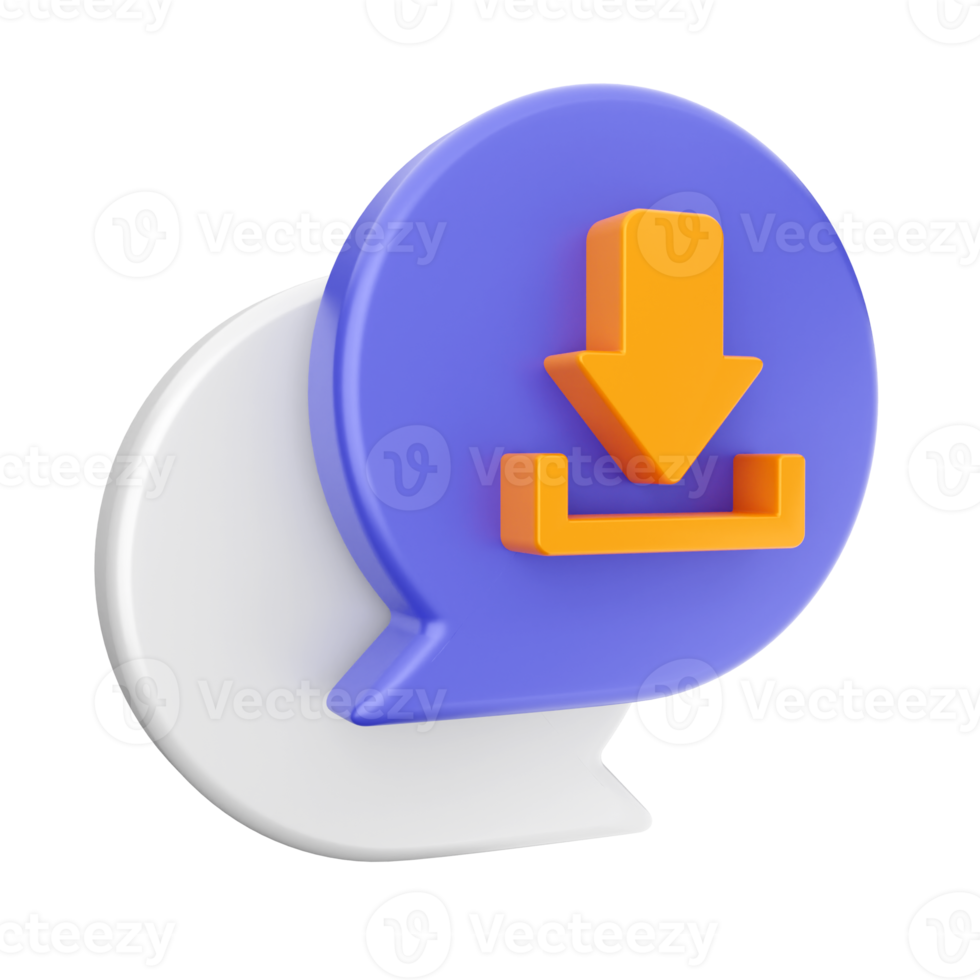 3d chat chatting icon png