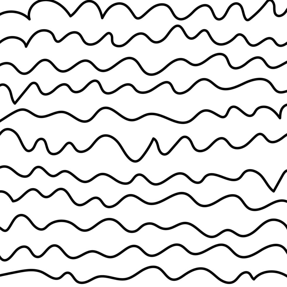 Horizontal wavy line texture vector