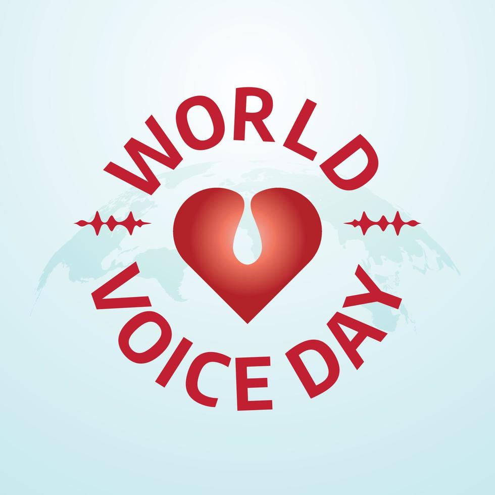 mundo voz día vector ilustración. voz vector diseño. plano ilustración para voz día evento.
