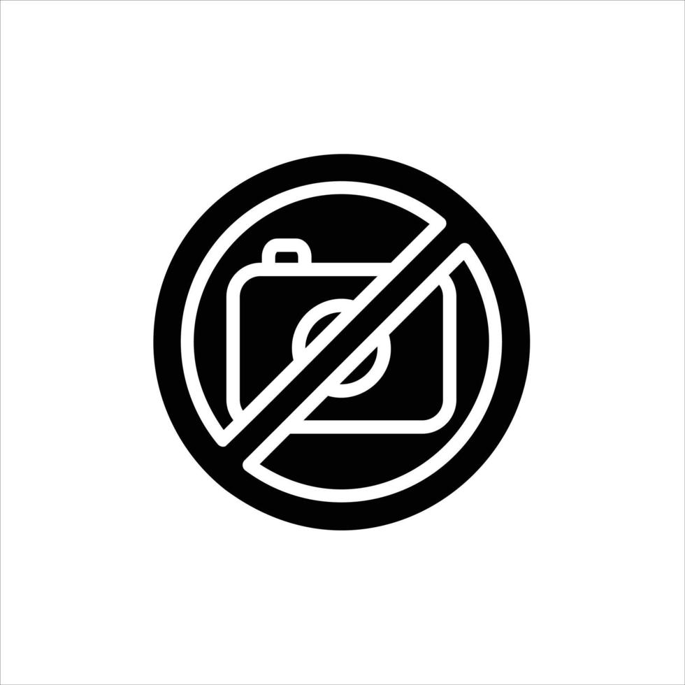 no photos in flat design style vector