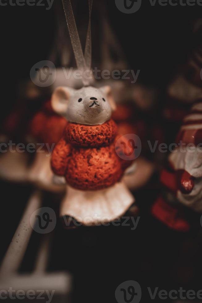 christmas decoration santa claus background closeup photo