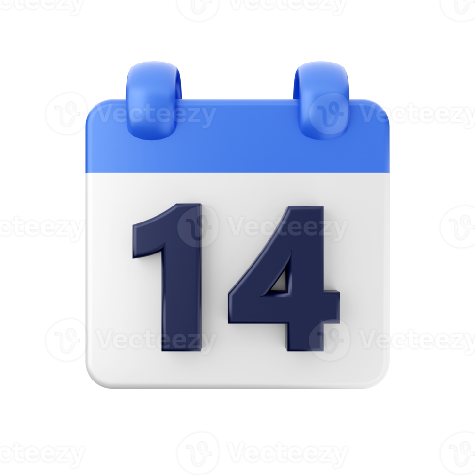3d calendario Data giorno programma evento icona illustrazione png