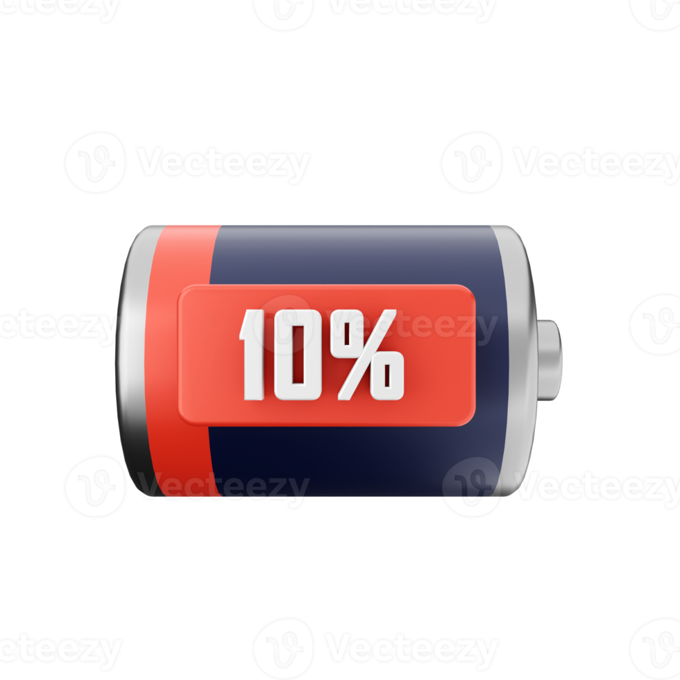 3d battery charge energy icon illustration png