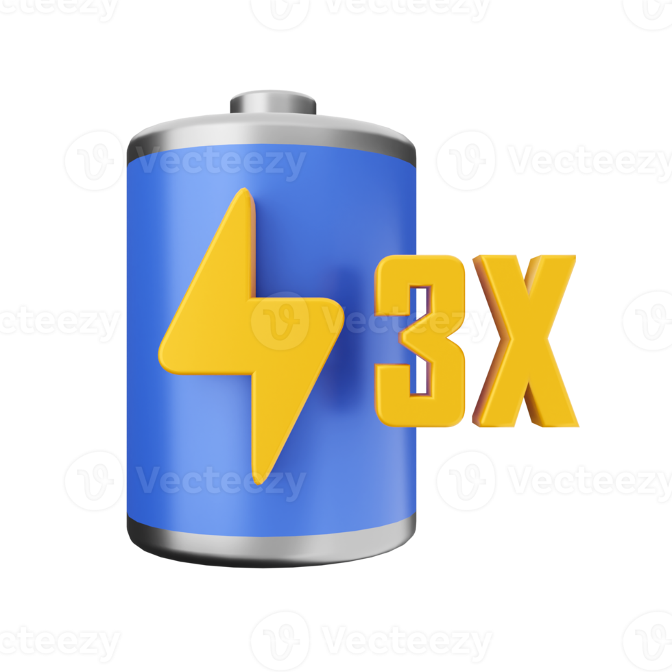 3d battery charge energy icon illustration png