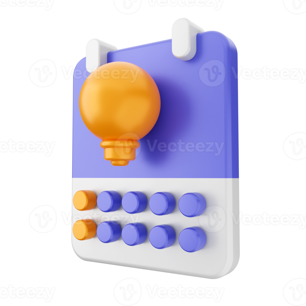 3d calendar icon illustration png