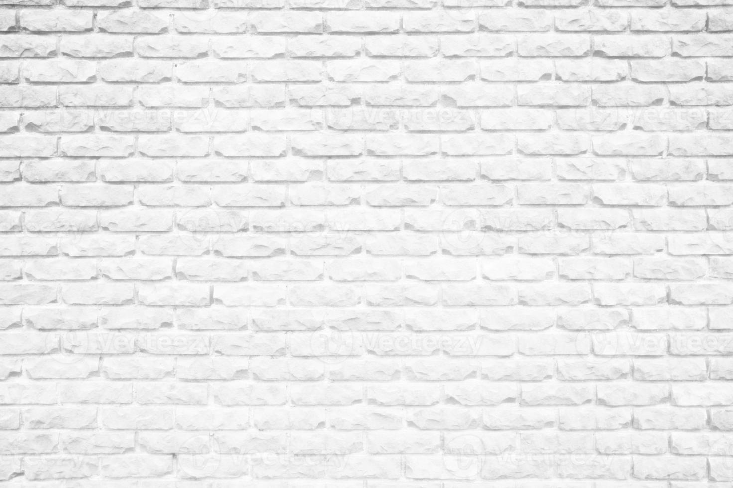 White Brick Wall Texture Background. photo