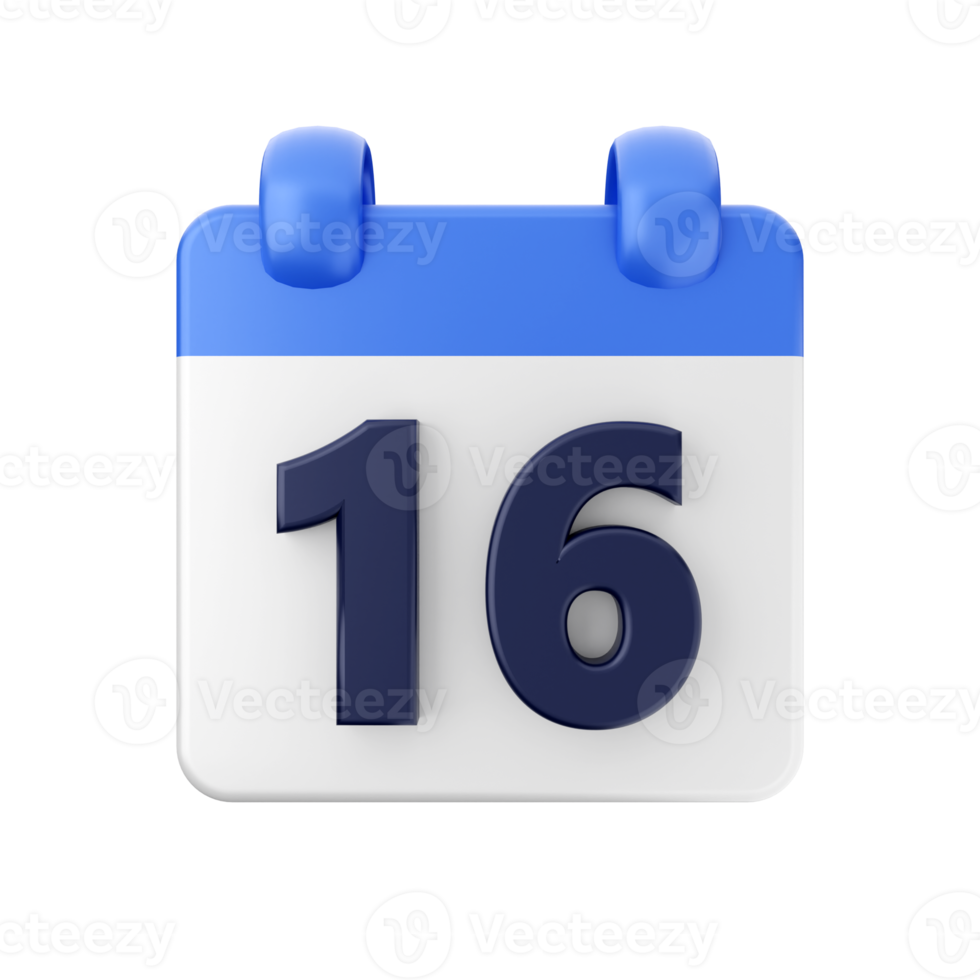 3d calendar date day schedule event icon illustration png