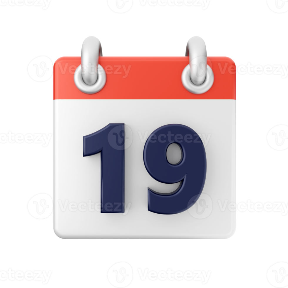 3d kalender datum dag schema händelse ikon illustration png