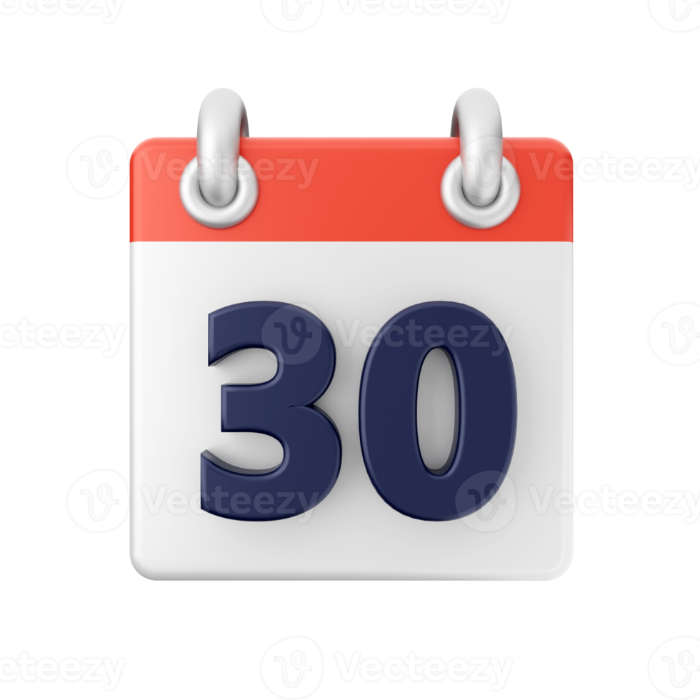 3d kalender datum dag schema evenement icoon illustratie png