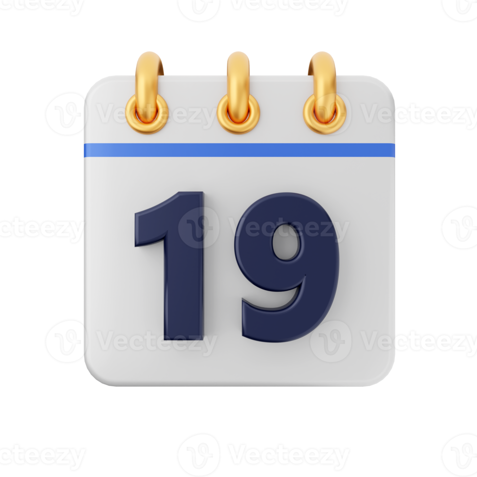 3d kalender ikon illustration png