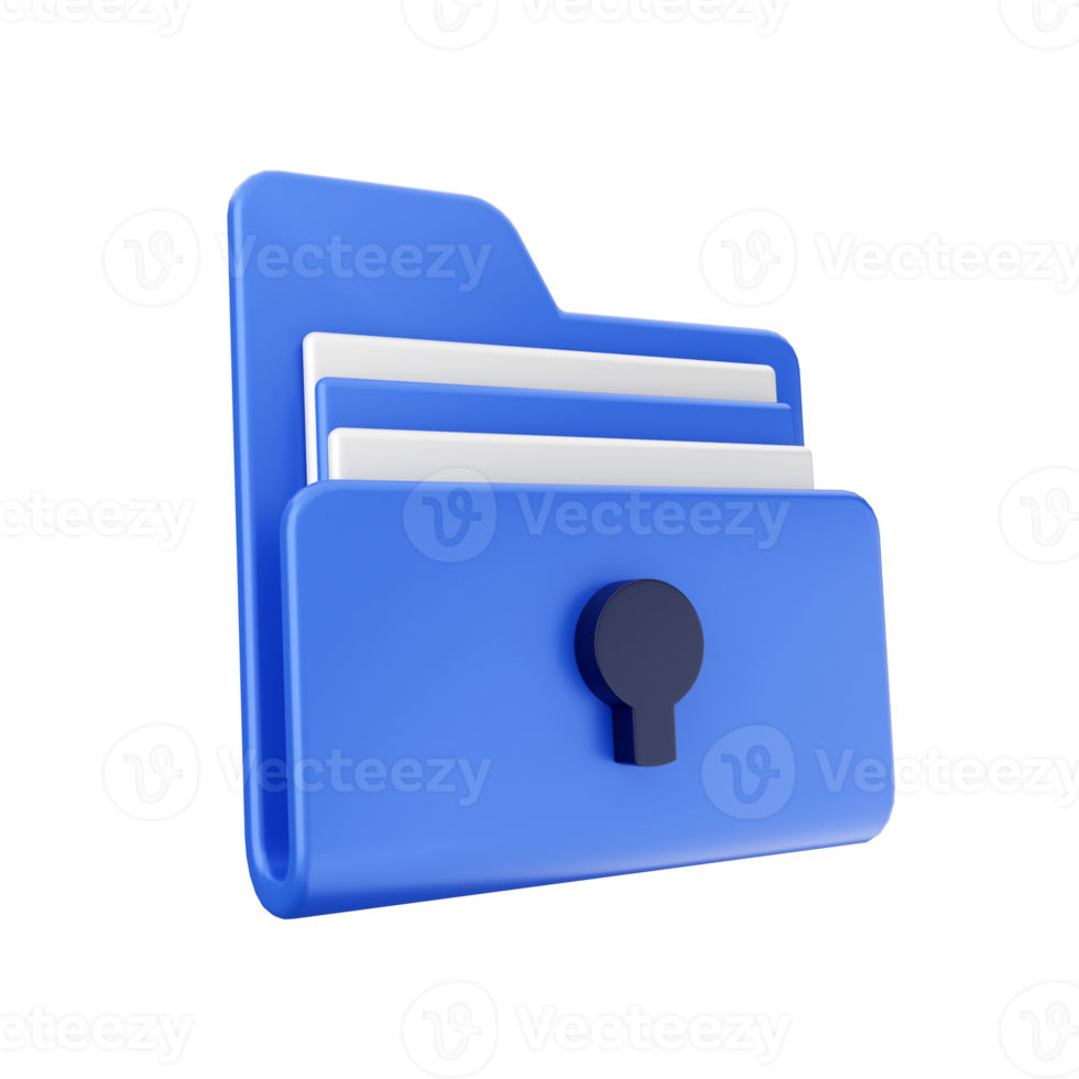 3d folder icon file illustration png