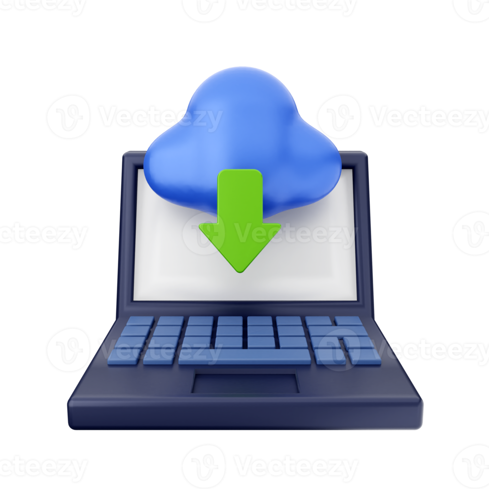 3d download icon illustration png