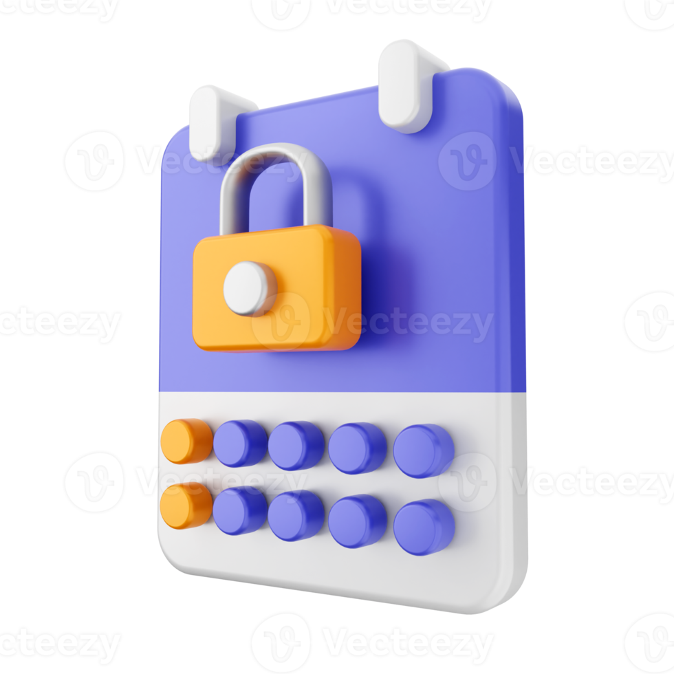 3d calendar icon illustration png