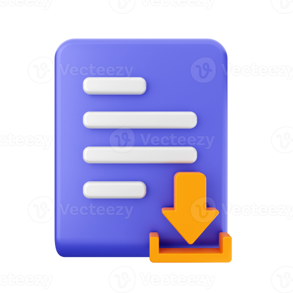 3d file icon illustration png