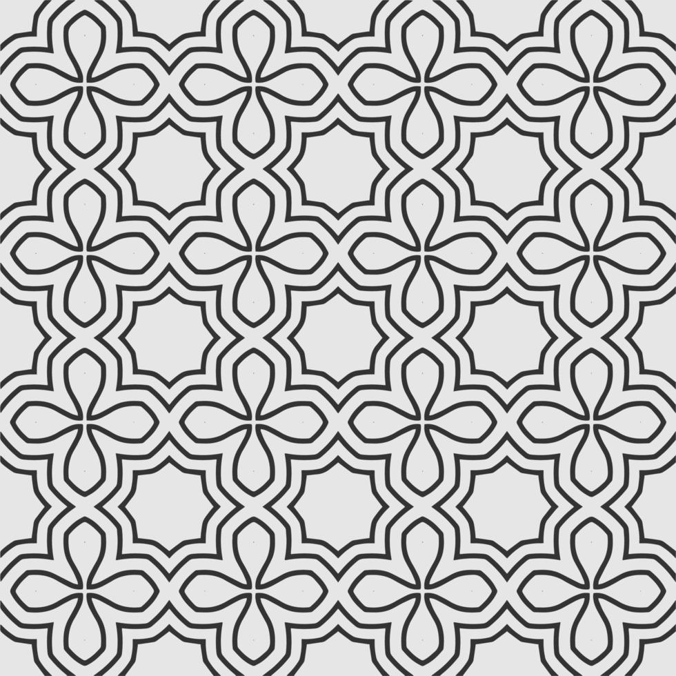 vector decorating geometric flower shapes and pattern design background