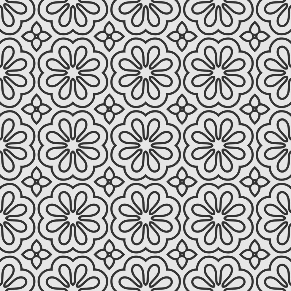 vector decorating geometric flower shapes and pattern design background
