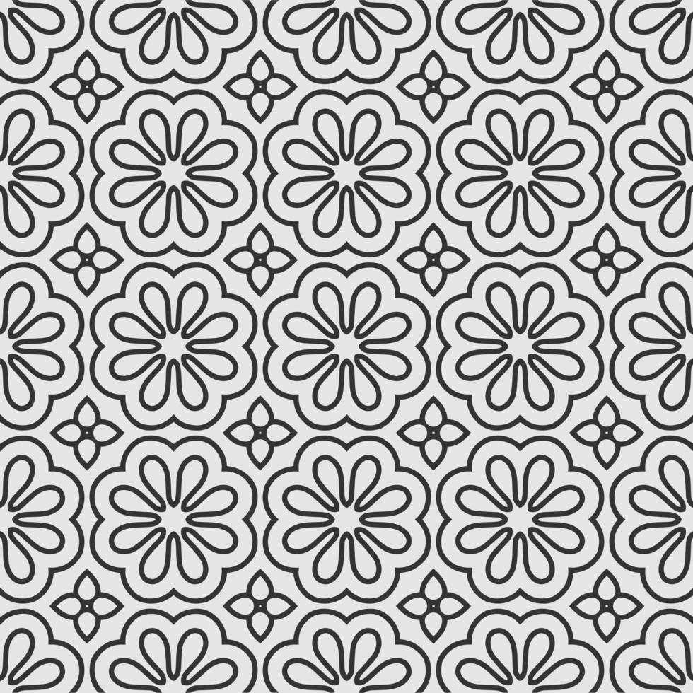 vector decorating geometric flower shapes and pattern design background