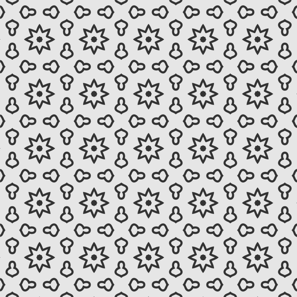 vector decorating geometric flower shapes and pattern design background