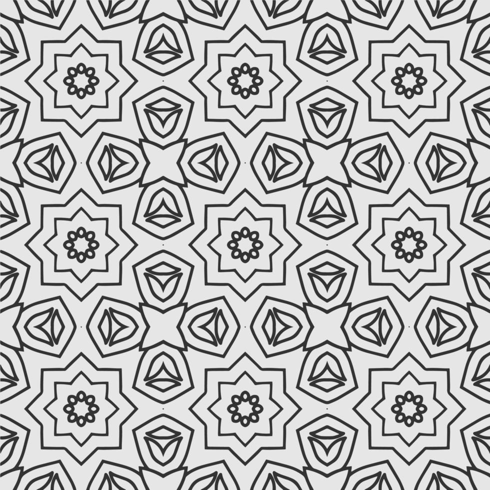 vector decorating geometric flower shapes and pattern design background