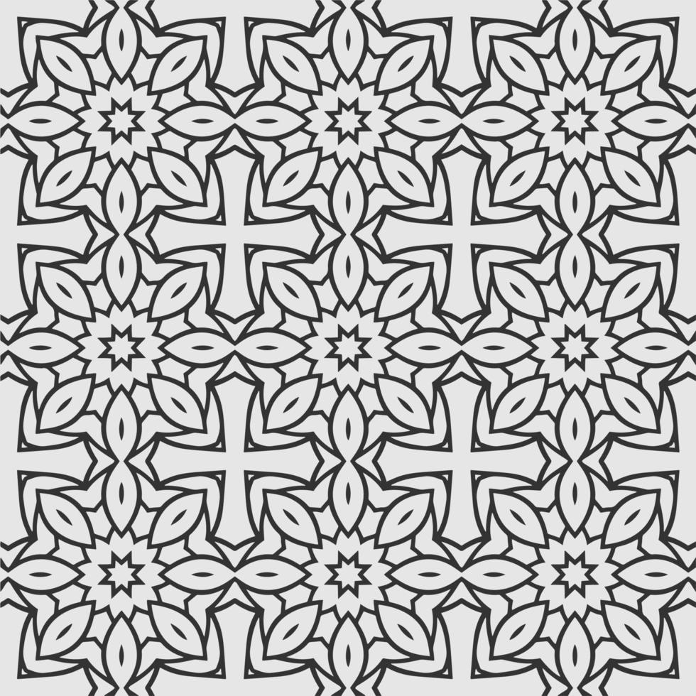 vector decorating geometric flower shapes and pattern design background