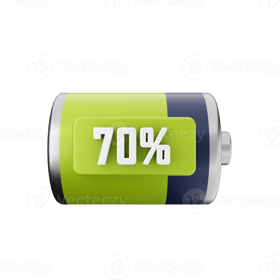 3d battery charge energy icon illustration png