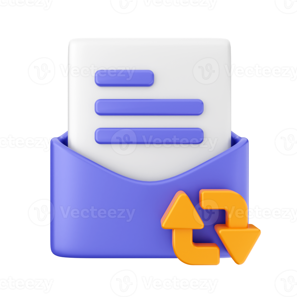 3d email mail message envelope png
