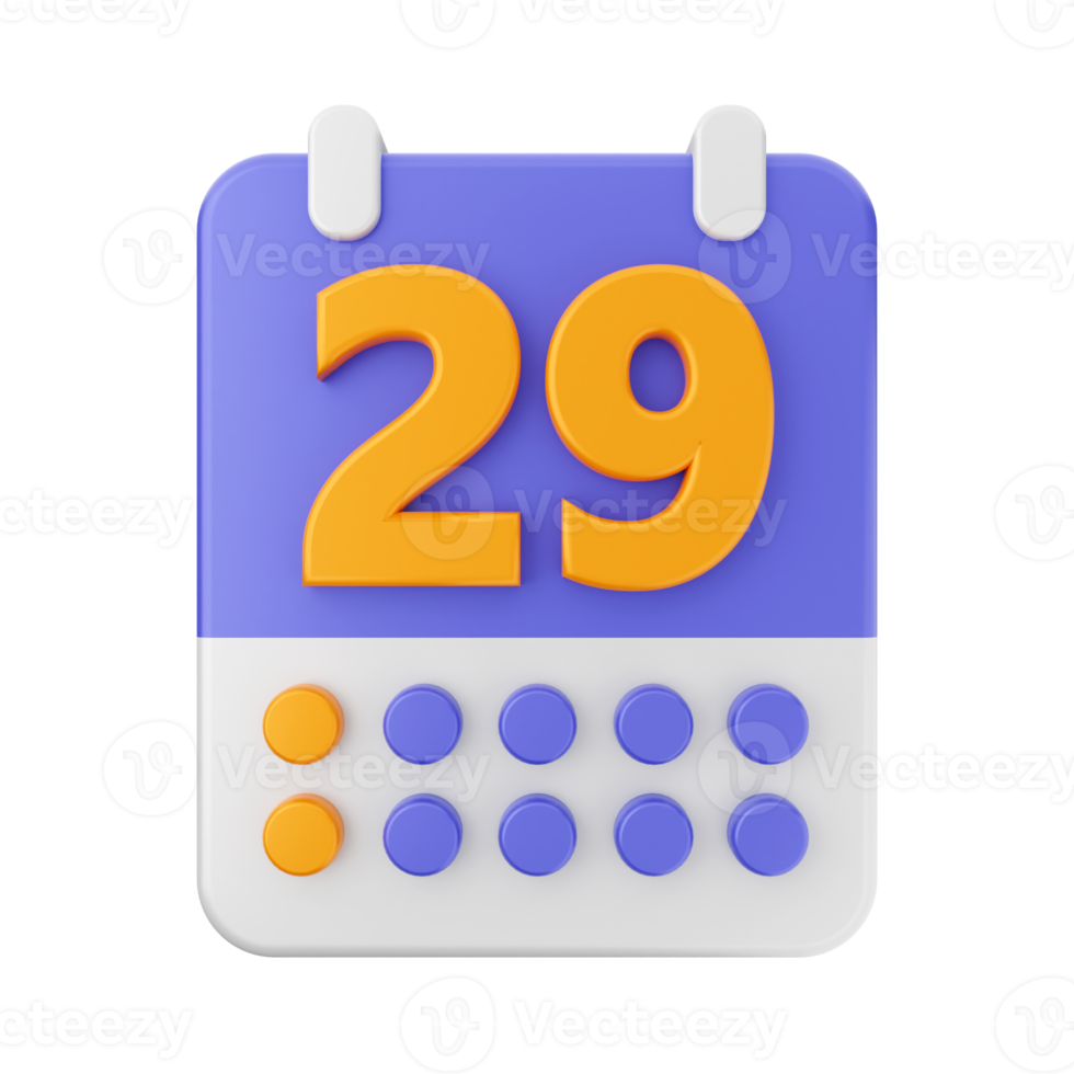 3d calendario icona illustrazione png