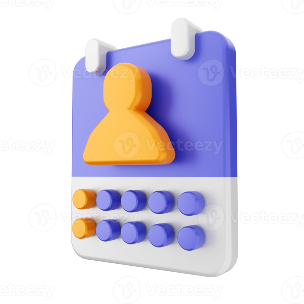 3d kalender icoon illustratie png