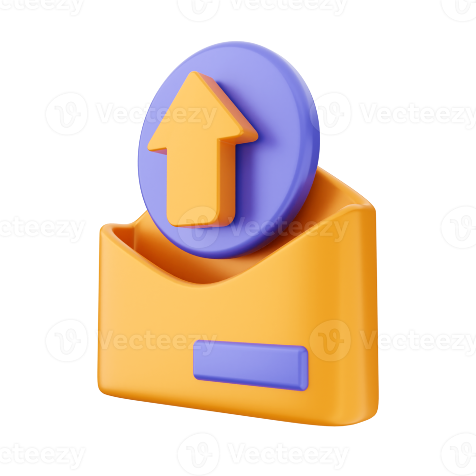 3d email mail envelope icon illustration png