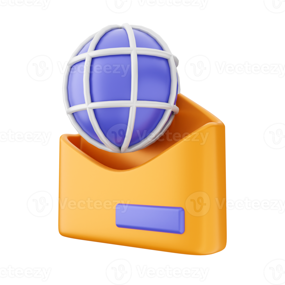 3d email mail envelope icon illustration png