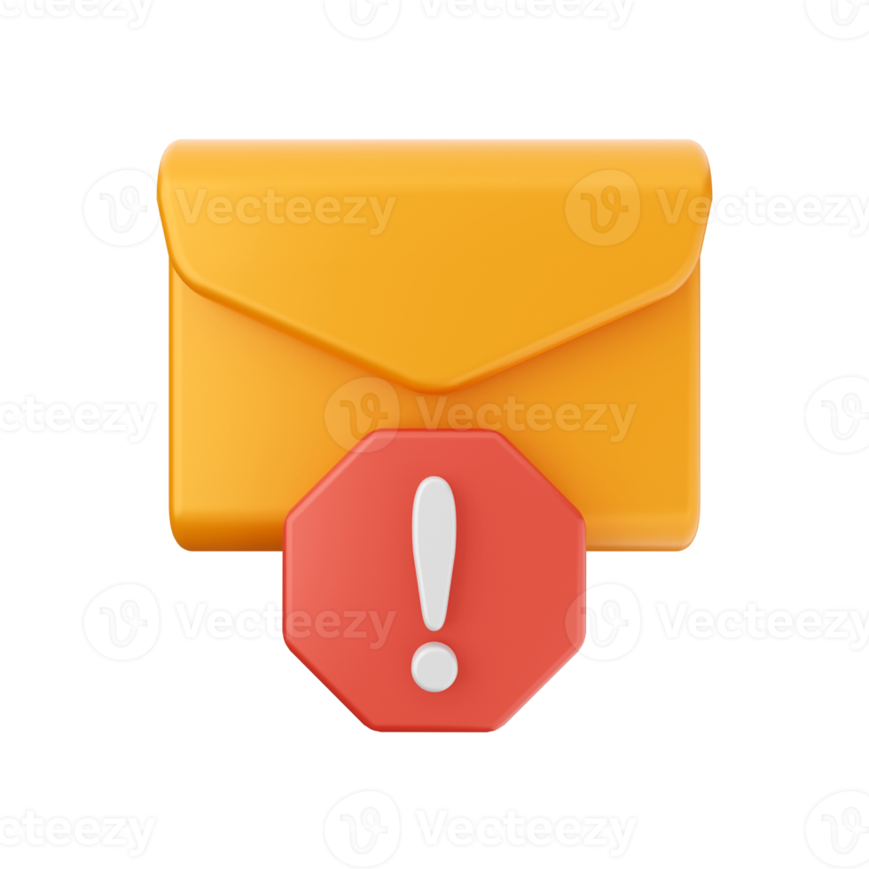 3d Mail Email Botschaft Briefumschlag png