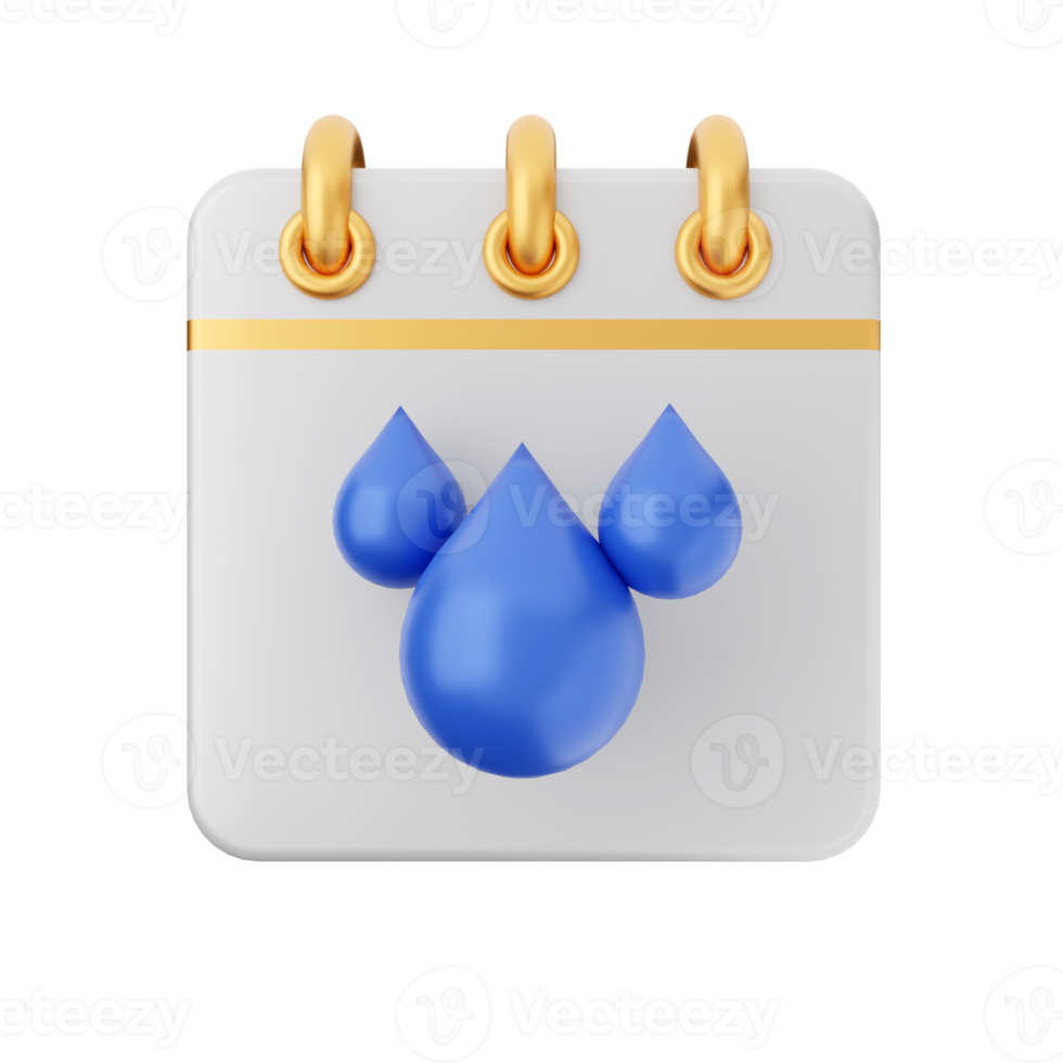 3d calendario icono ilustración png