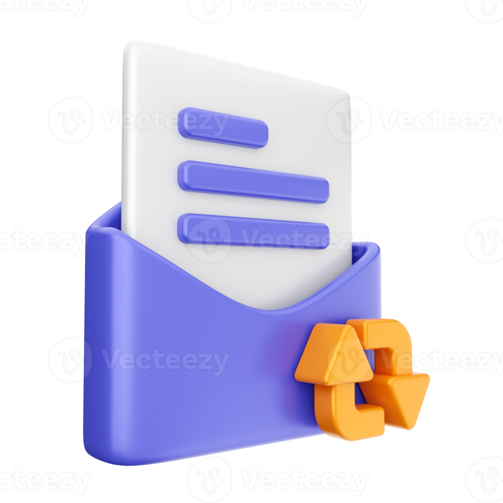 3d email mail message envelope png
