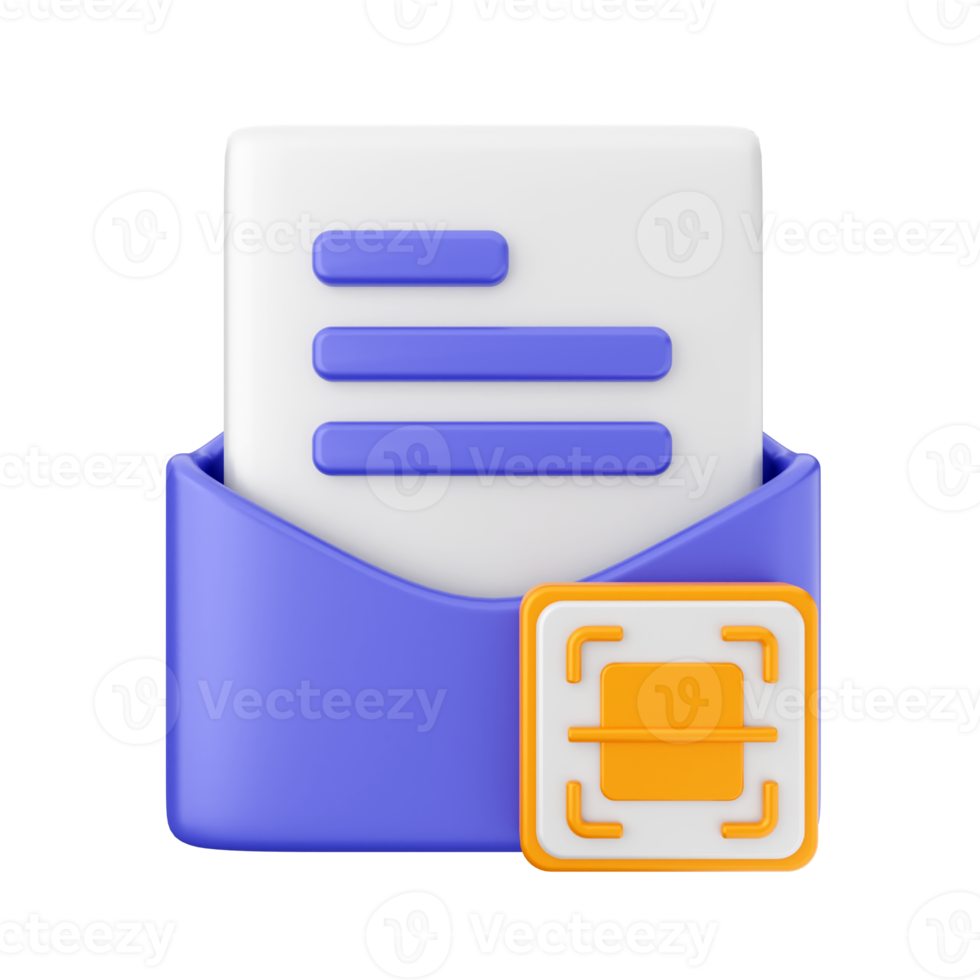 3d email courrier message enveloppe png