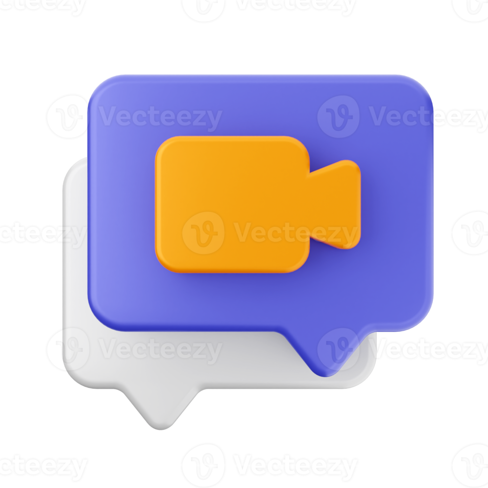 3d chat message notification icon png