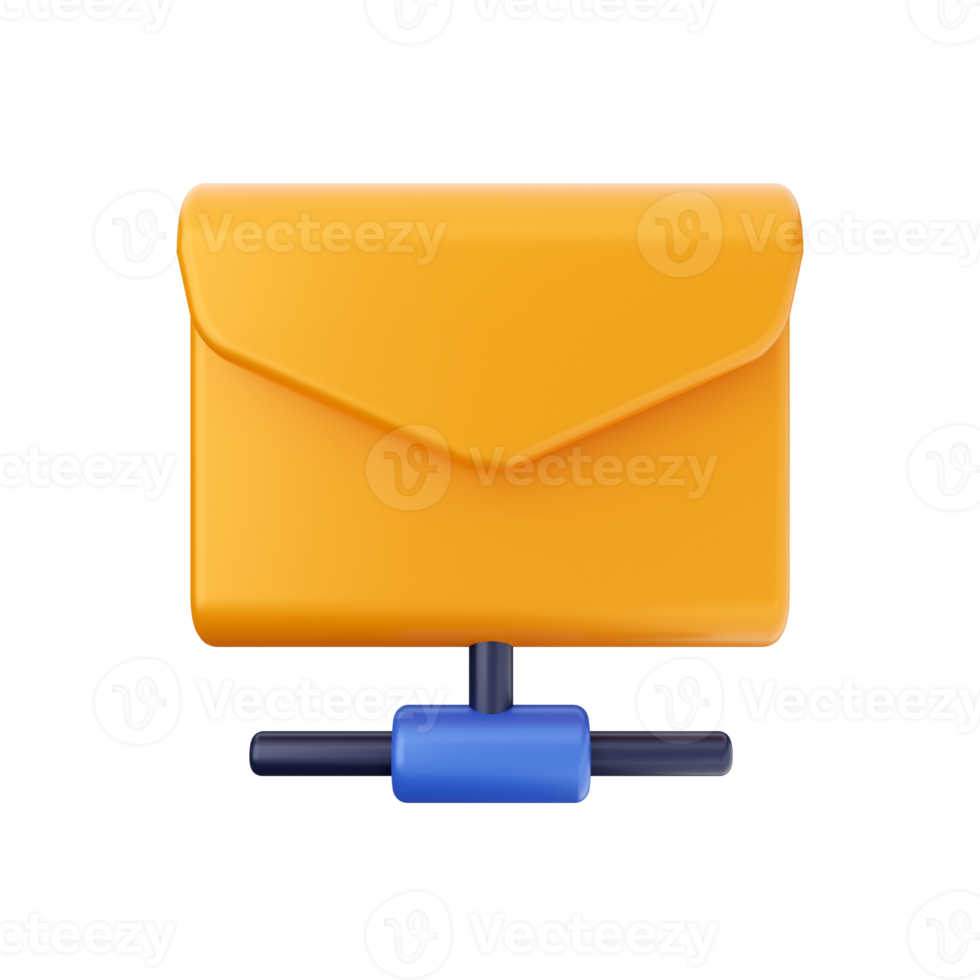 3d mail email message envelope png