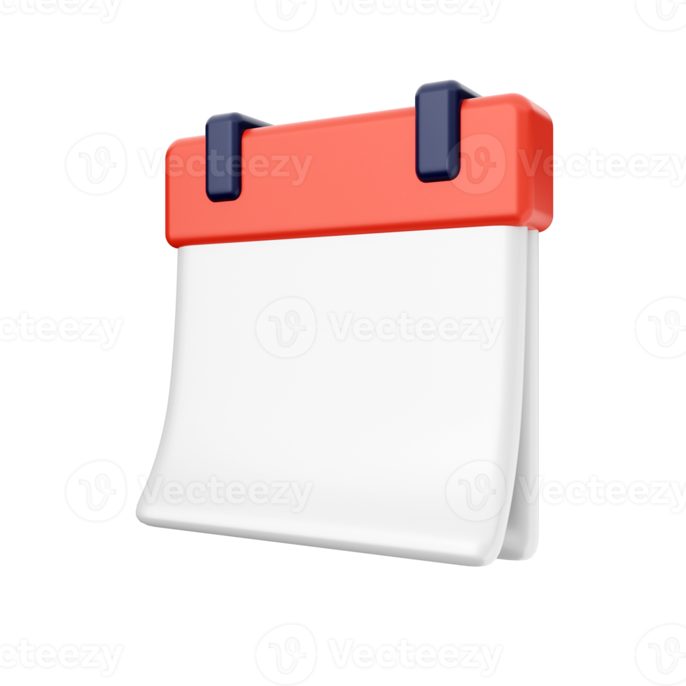 3d calendario icona illustrazione png