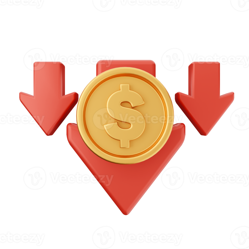 3d money coin dollar icon illustration png