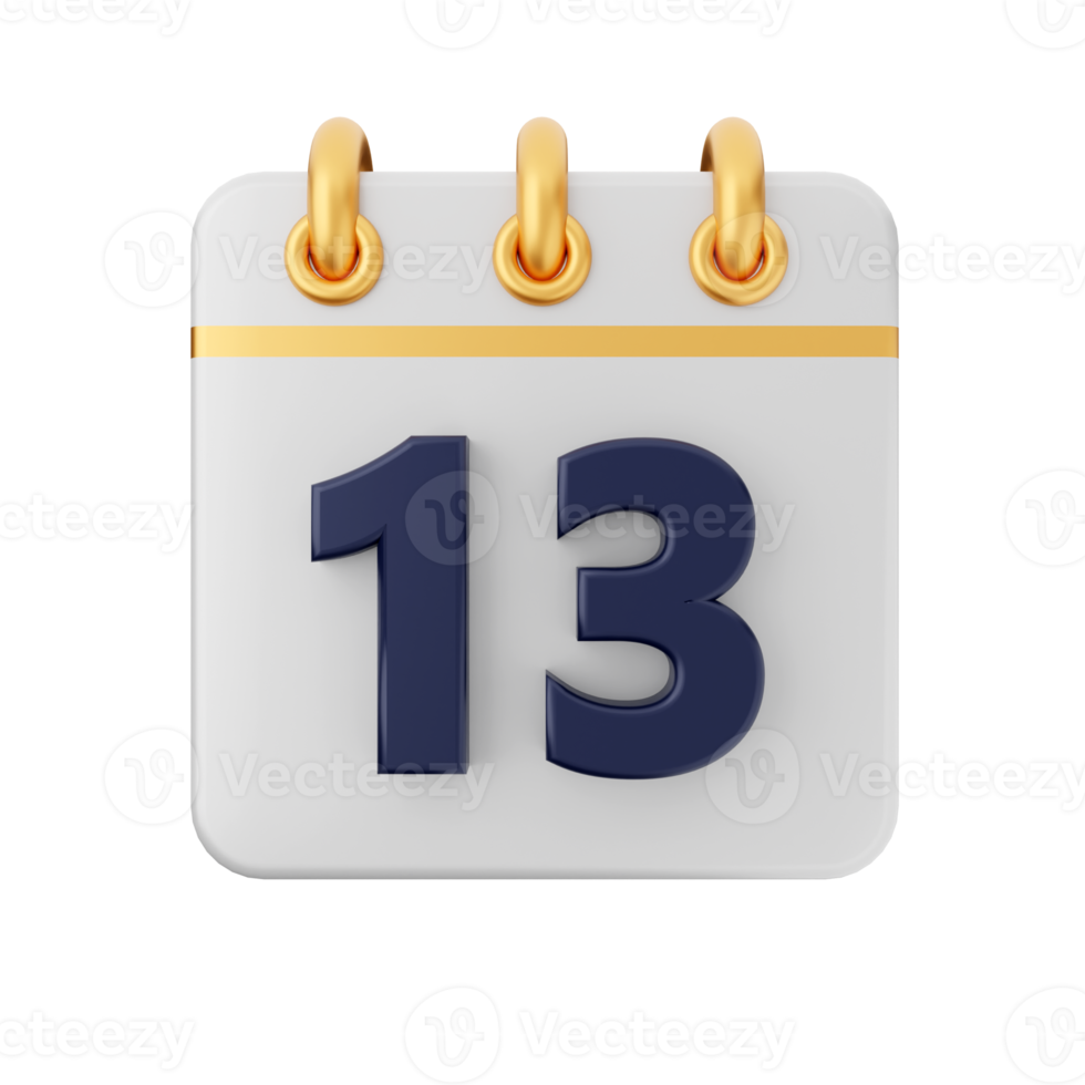 3d calendar icon illustration render png