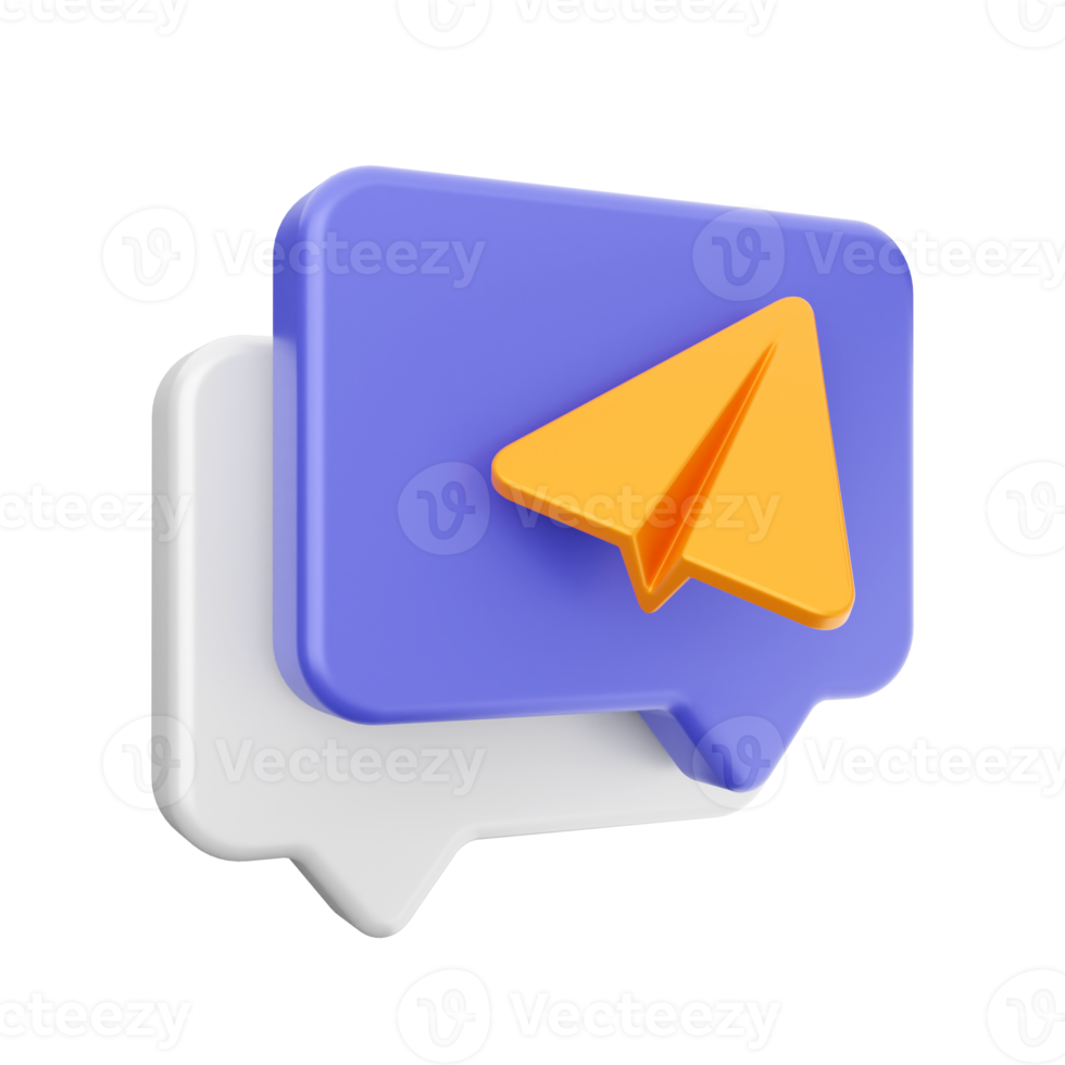 icono de chat 3d png