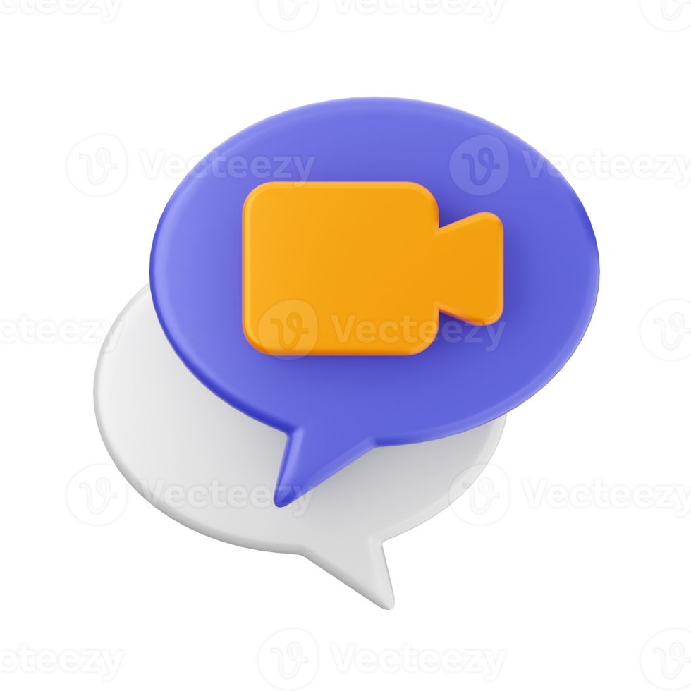 3d chat chatting icon png