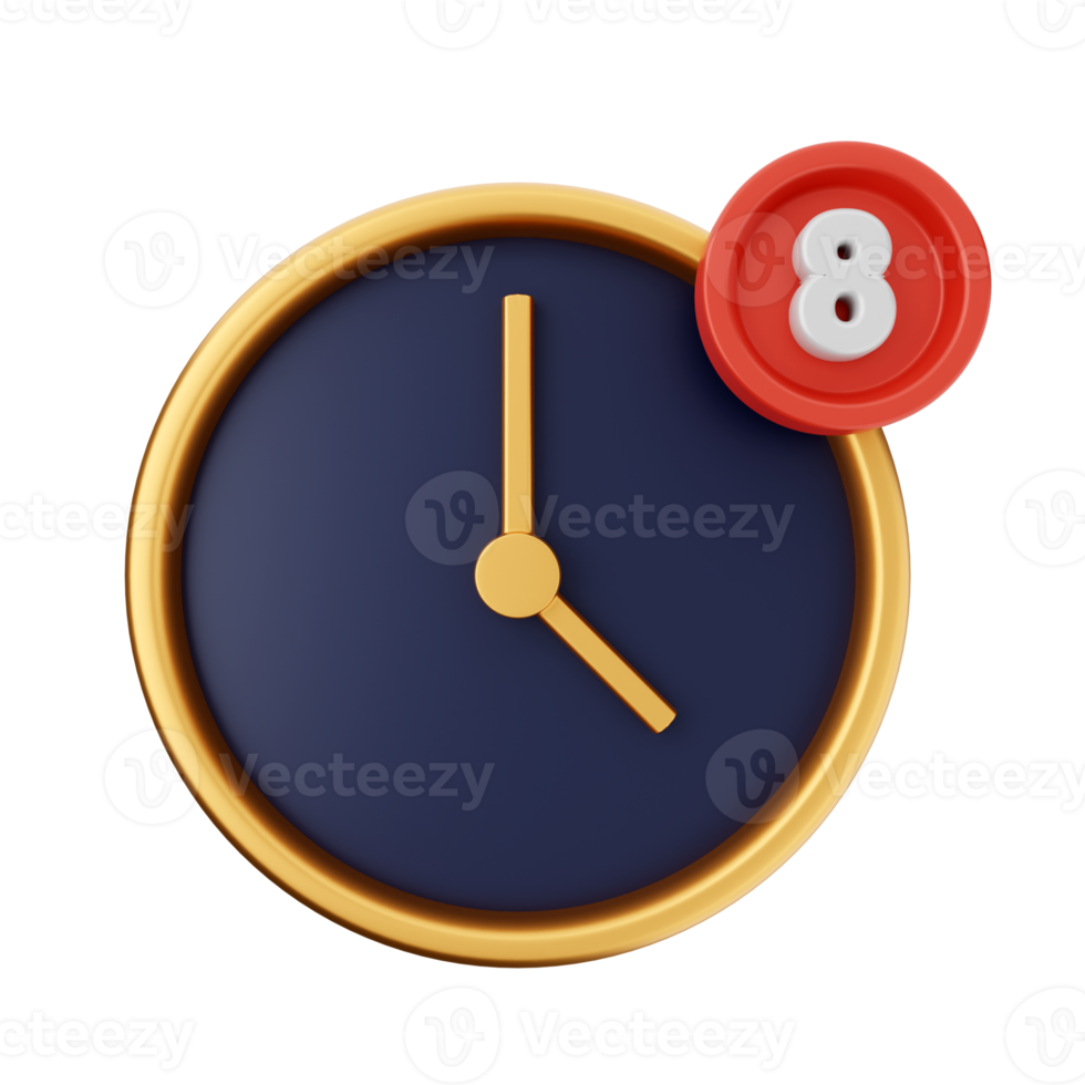 3d notificación icono ilustración png