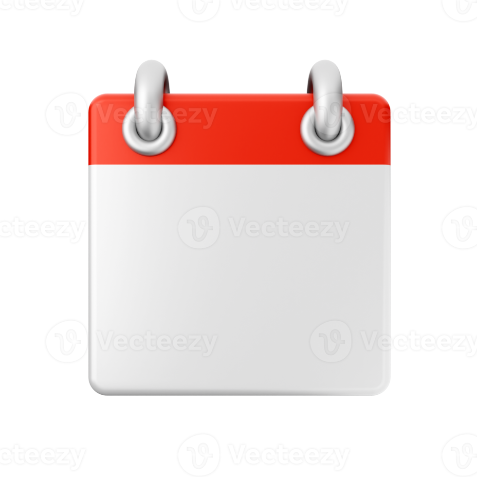 3d calendar date day schedule event icon illustration png