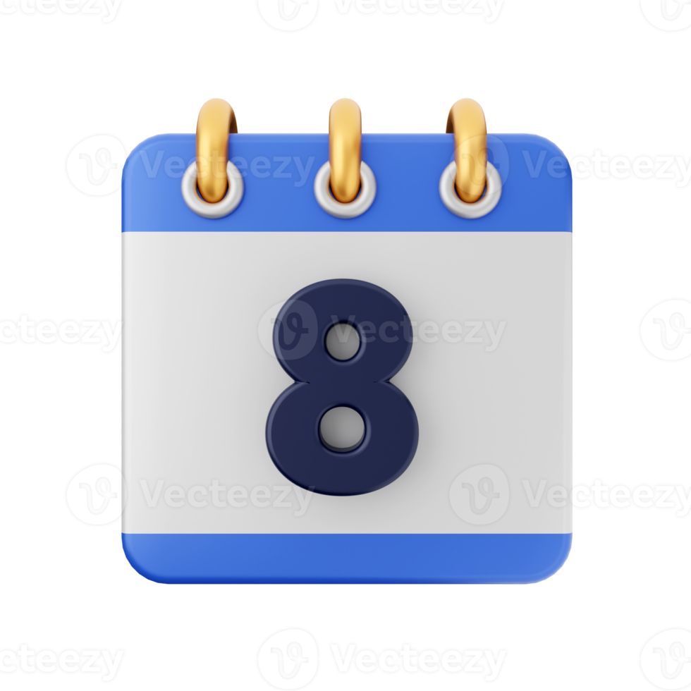 3d Calendar Icon Illustration 22362131 PNG 3d-calendar-icon-illustration-22362131-png