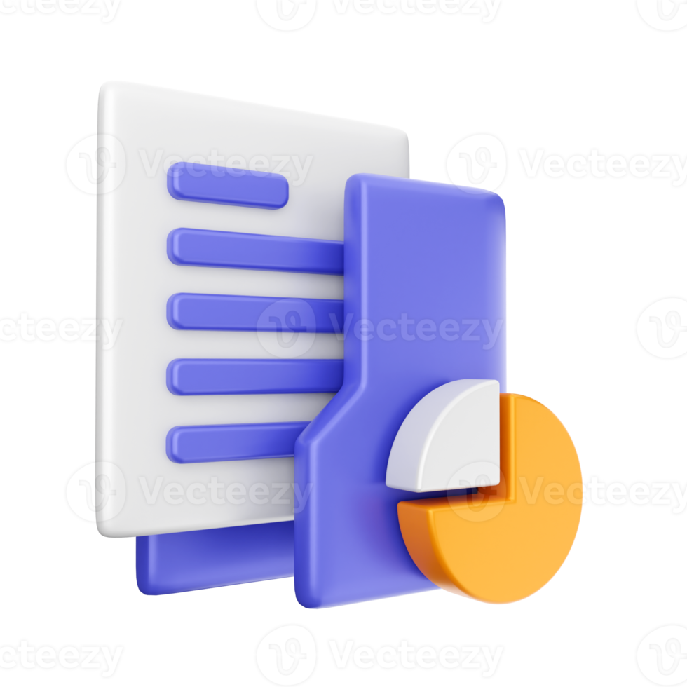 3d folder icon illustration png