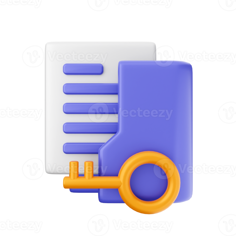 3d folder icon illustration png