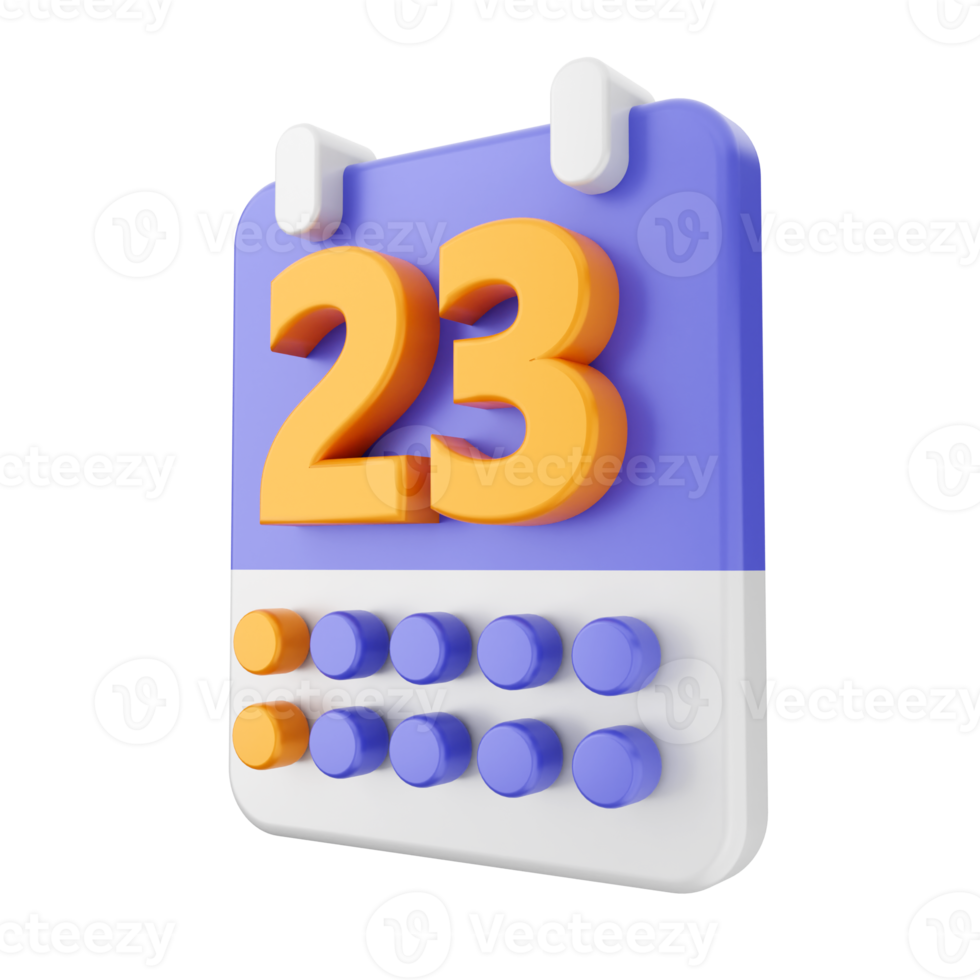 3d calendar icon illustration png