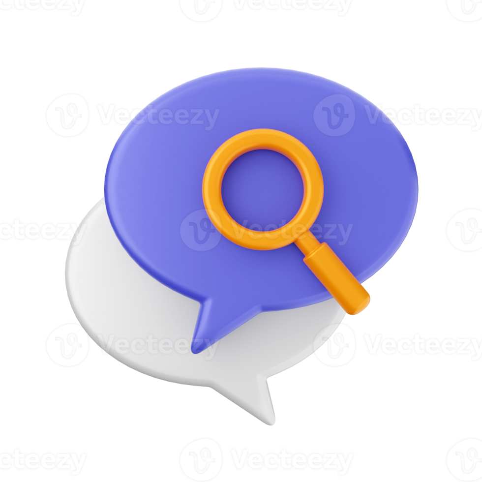 3d chat chatting icon png